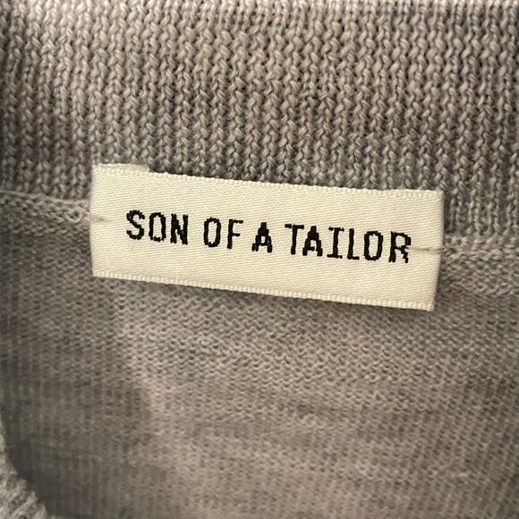 Son of a Tailor Mens Grey Sweater Turtleneck Fine Merino Wool M? - Picture 3 of 6